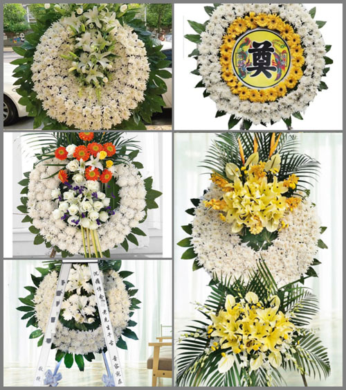 湖南永州祁阳县文明镇八甲湾村花圈速递